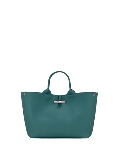 LONGCHAMP `LE ROSEAU` LARGE HANDBAG