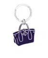 Longchamp Le Roseau Keychain In Blue