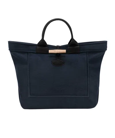 Longchamp Le Roseau L Tote Bag In Blue