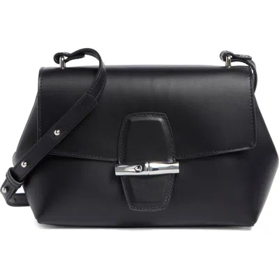 Longchamp Le Roseau Large Crossbody Bag In Black