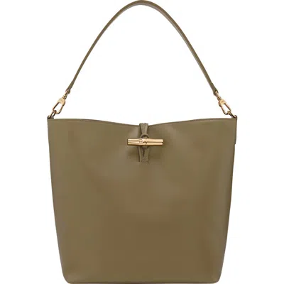 LONGCHAMP LONGCHAMP LE ROSEAU LEATHER HOBO BAG