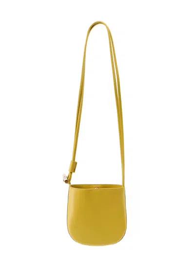 Longchamp Le Roseau Leather Shoulder Bag With Bamboo Detail