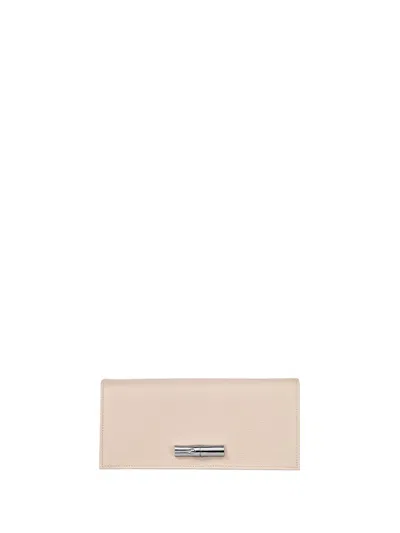 Longchamp `le Roseau` Long Continental Wallet In Beige