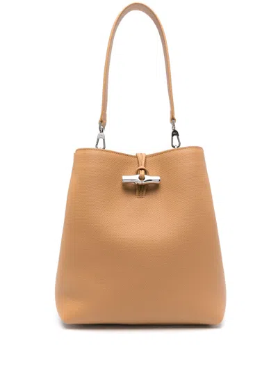 Longchamp Le Roseau M Schultertasche In Braun