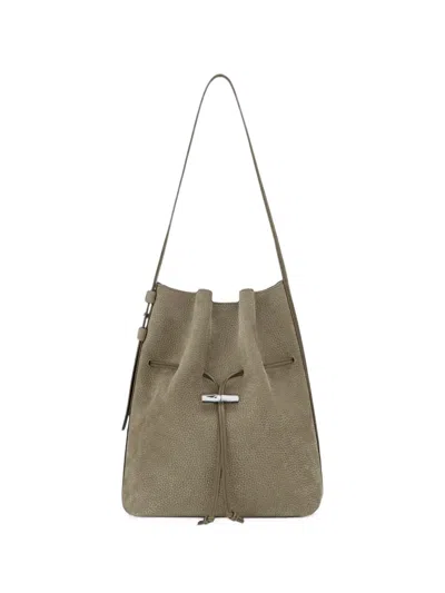 Longchamp Le Roseau M Shoulder Bag In Neutral