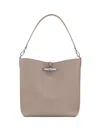 Longchamp Medium Le Roseau Leather Hobo Bag