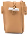 Longchamp Le Roseau Phone Case In Braun