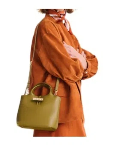 Longchamp Le Roseau S Handbag In Green