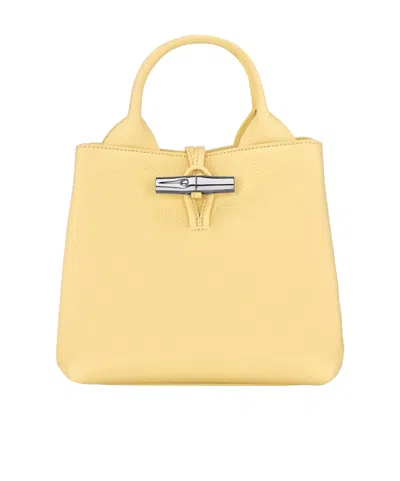 Longchamp Le Roseau S Handbag In Yellow
