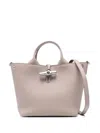 Longchamp Le Roseau Xs Leather Tote Bag In Neutrals