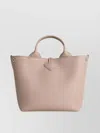 Longchamp Le Roseau Shoulder Bag With Clay Leather Handle