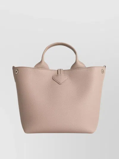 Longchamp Le Roseau Shoulder Bag With Clay Leather Handle