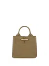Longchamp `le Roseau Sleek` Small Handbag In Brown