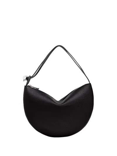 Longchamp `le Roseau` Small Clutch In Black