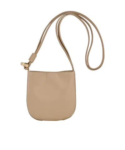 Longchamp Le Roseau Small Crossbody Bag In Nude