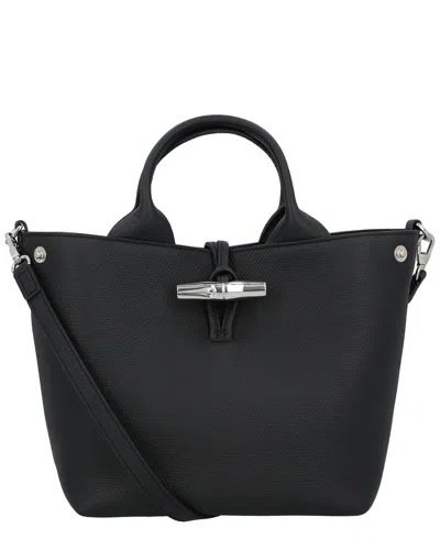 Longchamp Le Roseau Small Handbag In Black