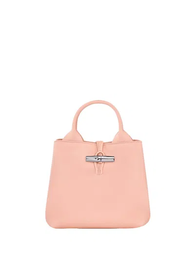 Longchamp `le Roseau` Small Handbag In Pink