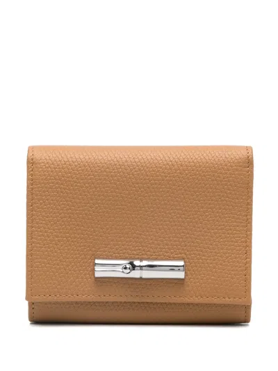 Longchamp Le Roseau Portemonnaie In Brown