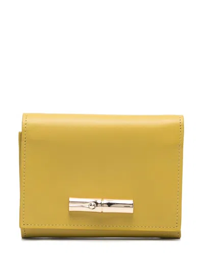Longchamp Le Roseau Portemonnaie In Gelb