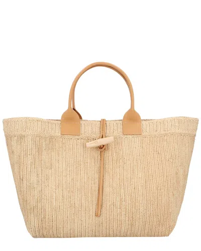 Longchamp Le Roseau Xl Leather Tote In Pattern