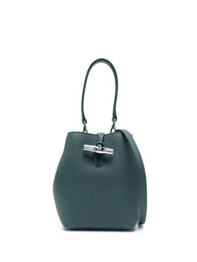 Longchamp Le Roseau Xs Bucket Bag In Blue