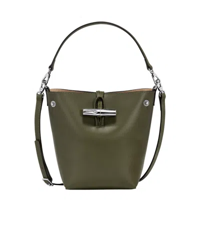 Longchamp Le Roseau Xs Bucket Bag In Brown