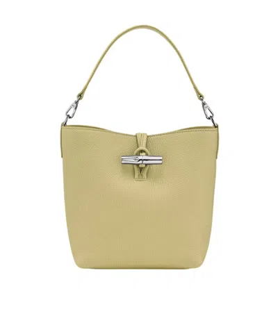 Longchamp Le Roseau Xs Bucket Bag In Green