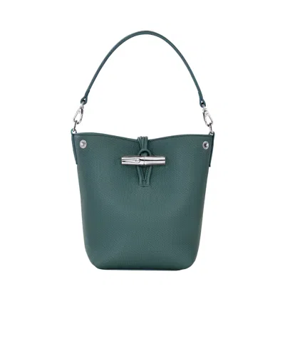 Longchamp Le Roseau Xs Bucket Bag In Green