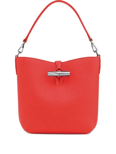 Longchamp Le Roseau Xs Bucket Bag In ["red"]
