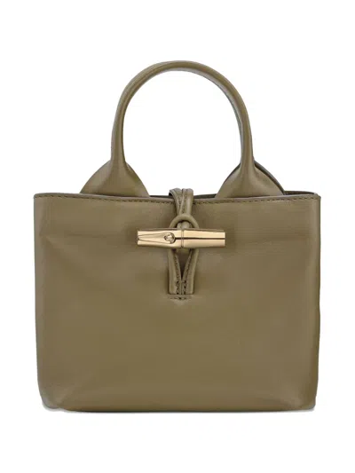 Longchamp Le Roseau Xs Clasp Mini Bag In Green