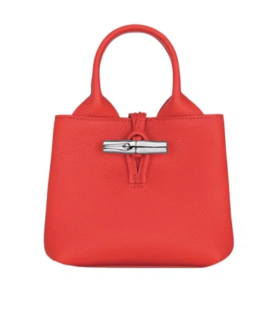 Longchamp Le Roseau Xs Handbag In Red