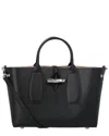 Longchamp Le Roseau Xs Leather Handbag In Black