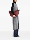 Longchamp Le Slouchy Leather Shoulder Bag In Red