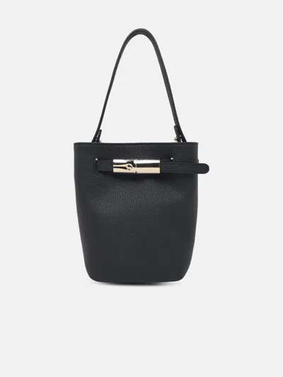 Longchamp 'le Smart Flow' Black Leather Bag