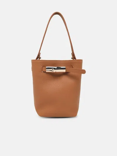 Longchamp 'le Smart Flow' Brown Leather Bag