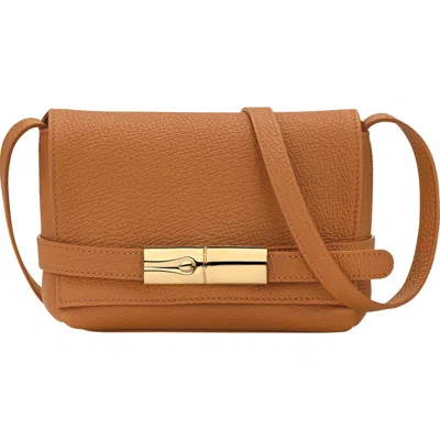 Longchamp Le Smart Flow Leather Crossbody Bag In Brown