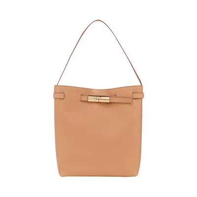 Pre-owned Longchamp Le Smart L Shoulder Bag 'vegetal' | Orange | Women's Size Onesize