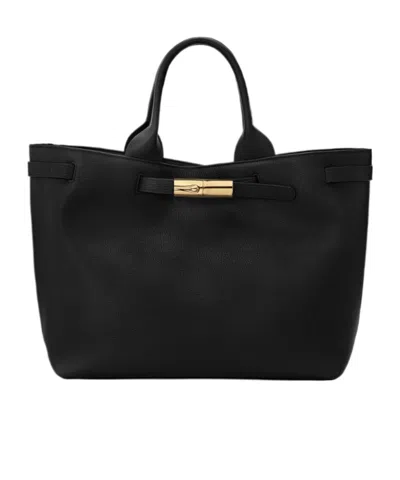 Longchamp Le Smart L Tote Bag In Black