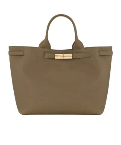 Longchamp Le Smart L Tote Bag In Brown