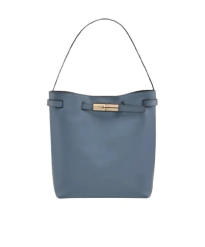 Longchamp Le Smart Shoulder Bag In Gray