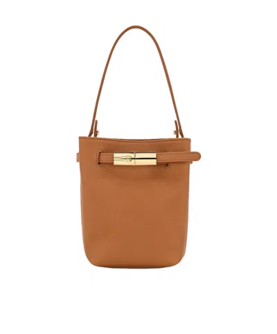 Longchamp Le Smart Xs Bucket Bag In Orange