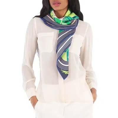 Longchamp League Sqaure Silk Scarf In Multi