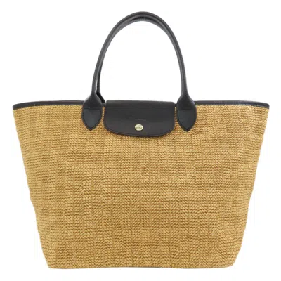 Pre-owned Longchamp Leather Basket Tote Bag () In Brown