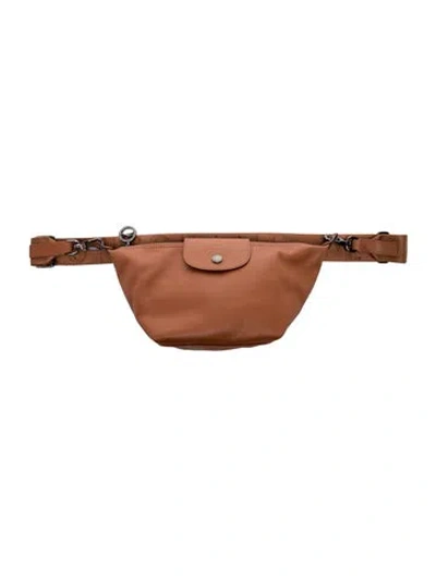 Pre-owned Longchamp Leather Belt Bag In Brown