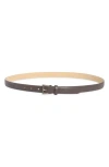 Longchamp Leather Belt In Brown