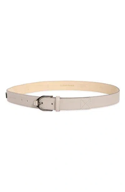 Longchamp Leather Belt In Burgundy