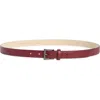 Longchamp Leather Belt In Pattern