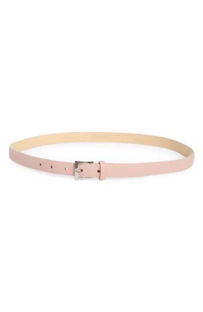 Longchamp Leather Belt In Pink