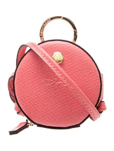 Pre-owned Longchamp Leather Bucket Bag In Pink
