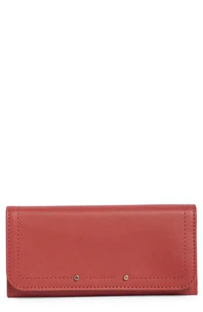 Longchamp Leather Continental Flap Wallet